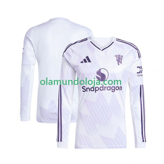 Camisola Manchester United Homem Equipamento Segundo 2025-2026 Manga Comprida